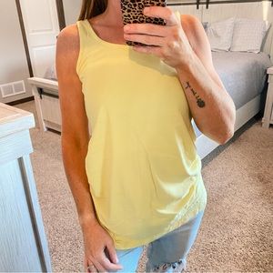 Luvma Belly Yellow Maternity Tank Top Size Medium